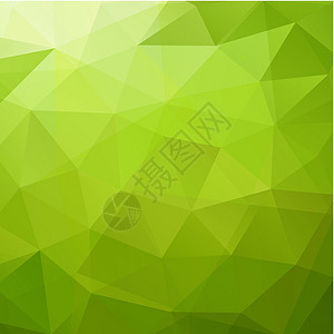 绿色三角背景摘要 Cre绿三角背景装饰品水晶绘画正方形技术电脑艺术创造力插图坡度图片