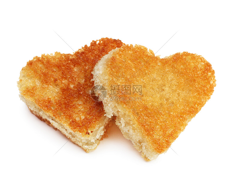 心面包吐司食物油炸白色棕色早餐图片