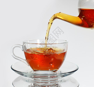 喝茶泡茶飞碟液体盘子流动黑色溪流早餐茶壶棕色杯子图片