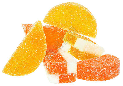 糖果糖棉花橙子食物黄色甜点团体水果糖图片