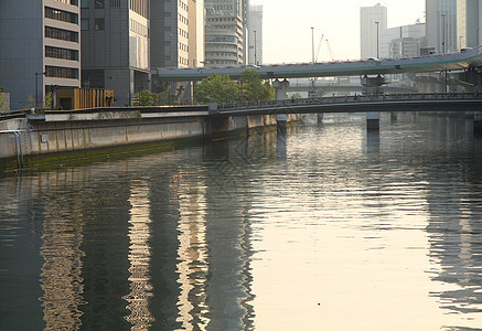 大阪街道景观旅游摩天大楼反射旅行建筑学城市观光天际图片