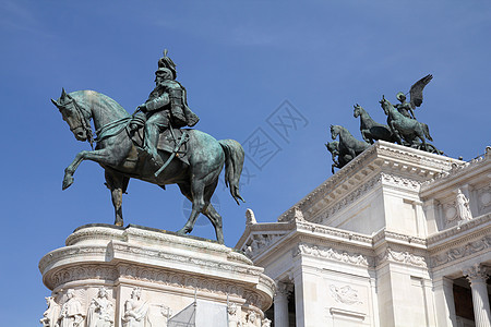 罗马旅行纪念馆观光雕塑地标大理石建筑学马术白色旅游图片