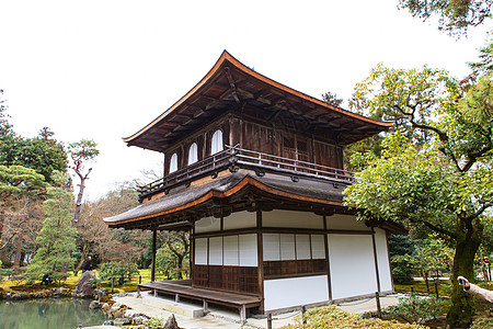 银阁寺  日本京都国宝佛教徒宝藏花园遗产世界遗产国家景点寺庙历史图片