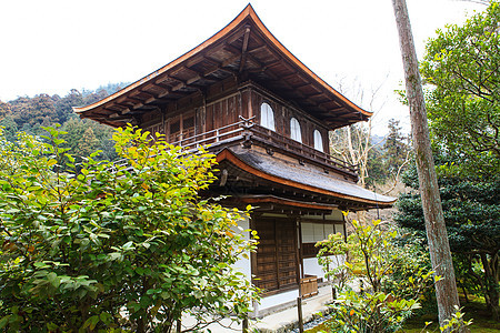 银阁寺  日本京都历史宝藏遗产历史性遗址佛教徒景点国宝建筑国家图片