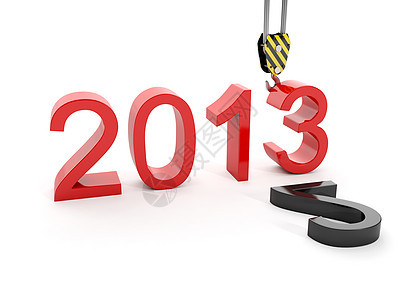 3d 插图2013年新年的图例图片