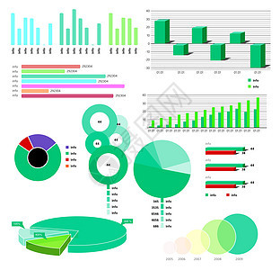 通用的矢量收集综合比较图表背景图片