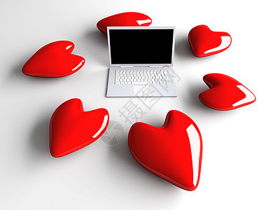 笔记本电脑在爱情感伙伴监视器互联网薄膜硬件技术婚姻晶体管键盘图片