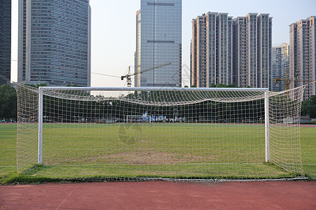 足球目标草地游戏建筑竞技树木城市草皮运动足球场场地图片