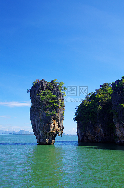 岛屿拍摄地质环境长篇大论树木蓝色旅游石灰石构造旅行图片