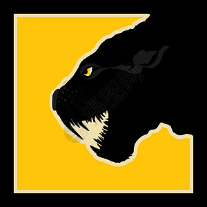黑豹卡通片黑色黄色动物图形愤怒剪贴危险计算机力量图片