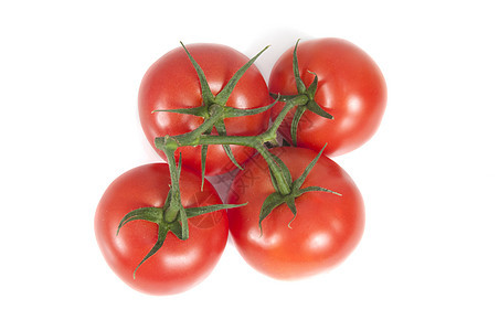 四个番茄白色绿色红色团体蔬菜水果植物农业宏观背景图片