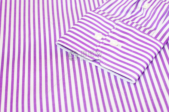 衬衫袖口工作男士材料纺织品紫色剪裁条纹裁缝长袖图片