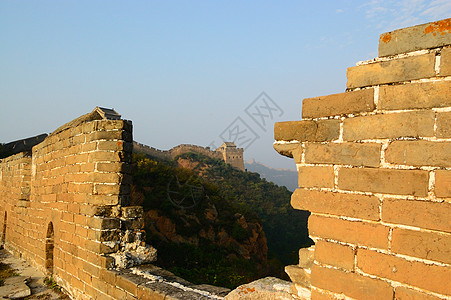 中国长城王朝防御建筑学旅行假期建筑击剑高墙历史性砖块图片