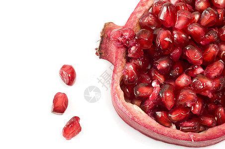 颗粒种子宏观浆果白色热带红色茶点食物粉色水果甜点图片