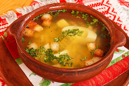 好吃的汤汤营养肉汤土豆餐厅蔬菜食物饮食面包面条桌子图片