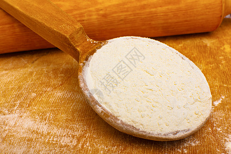 面粉木头别针擀面杖勺子粮食小麦用具种子烘烤烹饪图片