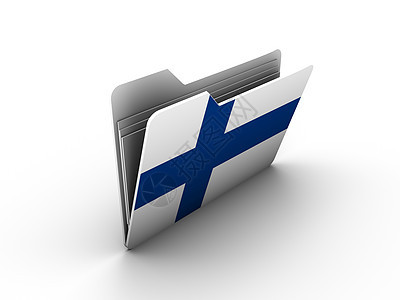 带有 Finland 旗帜的图标文件夹图片