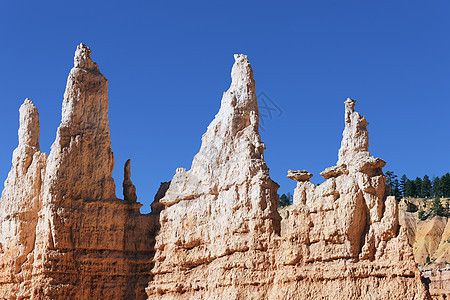 Hoodoo 岩石水平视图图片