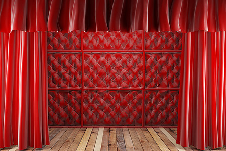 舞台上的红织布窗帘推介会风格织物画廊奖项仪式歌剧皇家娱乐天鹅绒图片