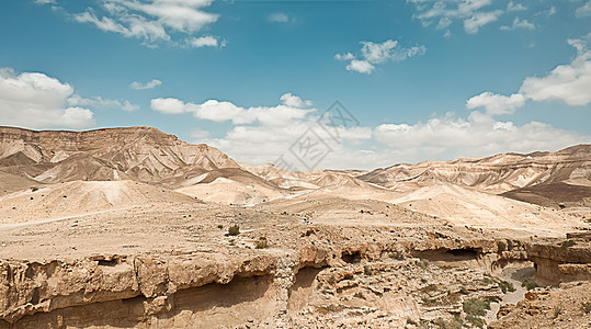 沙漠山脉峡谷背景图片