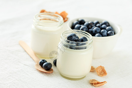 健康早餐饮食甜点玻璃活力勺子谷物营养奶油酸奶产品图片