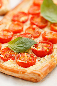 配西红柿和美食选择性脆皮蔬菜焦点绿色烹饪糕点服务香料图片