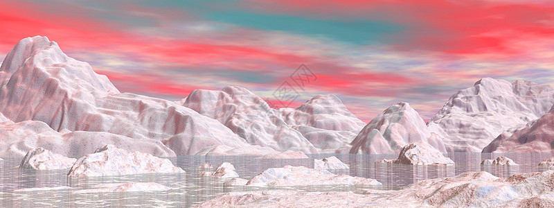 北方多彩的天空 - 3D 转化图片