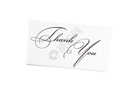 签名的感谢卡 谢谢您在白色上孤立卡片社会水平邀请函框架摄影标签回应礼物桌子图片