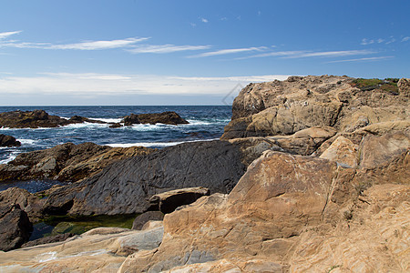 Point Lobos州自然保护区海洋崎岖海景岩石悬崖栖息地生态地质构造保护区图片