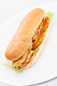 鸡乳奶三明治黄瓜胸部午餐包子野餐火腿美食洋葱青菜食物图片