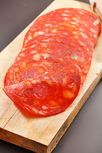 红色西班牙黑索语Name食物香肠自助餐午餐餐厅水平烹饪早餐猪肉小吃图片