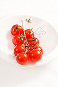 樱桃番茄绿色蔬菜植物维生素厨房盘子营养水果健康饮食团体图片