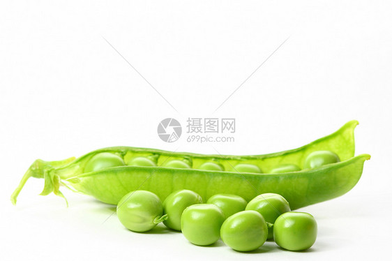 孤立的豌豆蔬菜粮食宏观小吃市场扣子食物绿色种子团体图片