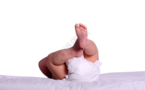 白色的婴儿尿布图片