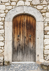 意大利门建筑木头入口房子图片