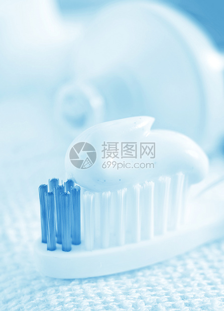 牙牙刷蓝色清洁工药品生活牙膏框架微笑化妆品人员塑料图片