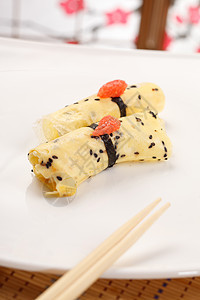 奥梅莱特 Maki 寿司食物奶油芝麻美食花朵美味筷子鳗鱼宏观樱花图片