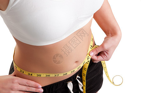 饮食时间女士曲线数字肚子腰部磁带损失训练营养肥胖图片