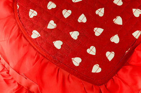 心脏枕头白色红色图片