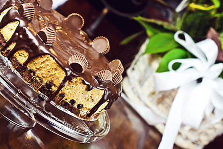 巧克力芝士蛋糕美食玻璃奶油美味花生黄油食物馅饼牛奶糕点图片