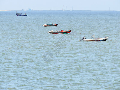 蓝色天空和海沙滩的背景图像海岸季节旅游海滩太阳旅行冲浪风景海洋热带背景图片