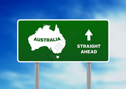 澳大利亚标志澳大利亚公路标志社背景
