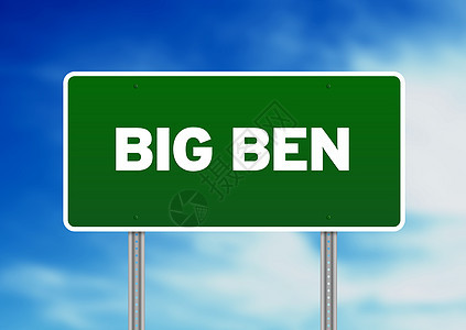 Big Ben公路标志图片