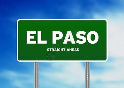 El Paso 得克萨斯州公路标志图片