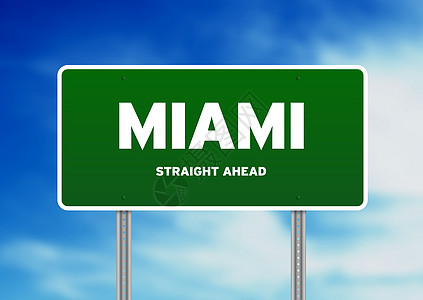 迈阿密公路标志图片