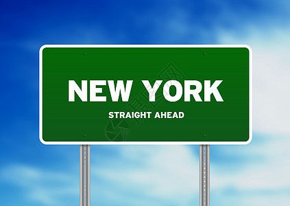 纽约公路标志图片