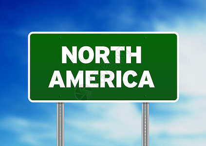 北美公路路标图片