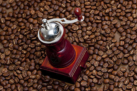 咖啡加咖啡豆烘焙棕色芳香静物香气咖啡店食物饮料地面图片