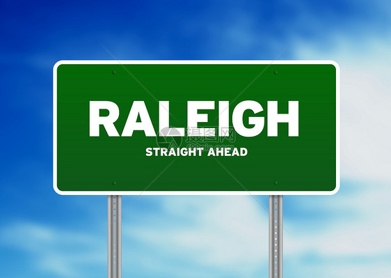 北卡罗来纳州Raleigh公路标志图片
