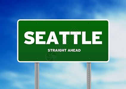 西雅图 华盛顿公路标志图片